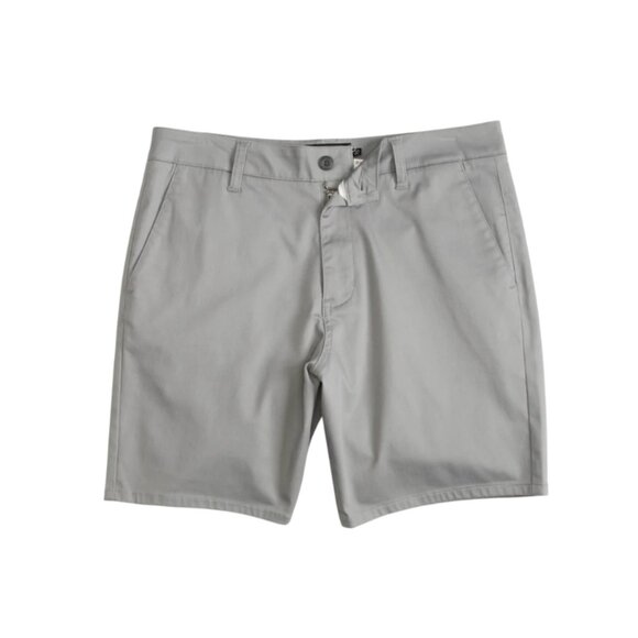 NWT RSQ Short Chino Shorts Mens 29 Gray 7" Inseam Well Above the Knee Cotton NEW - Picture 1 of 12